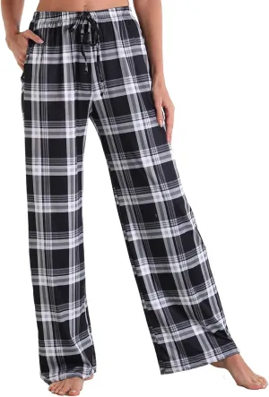 X-Image Women Comfy Casual Pajama Pants with Pockets & Drawstring
