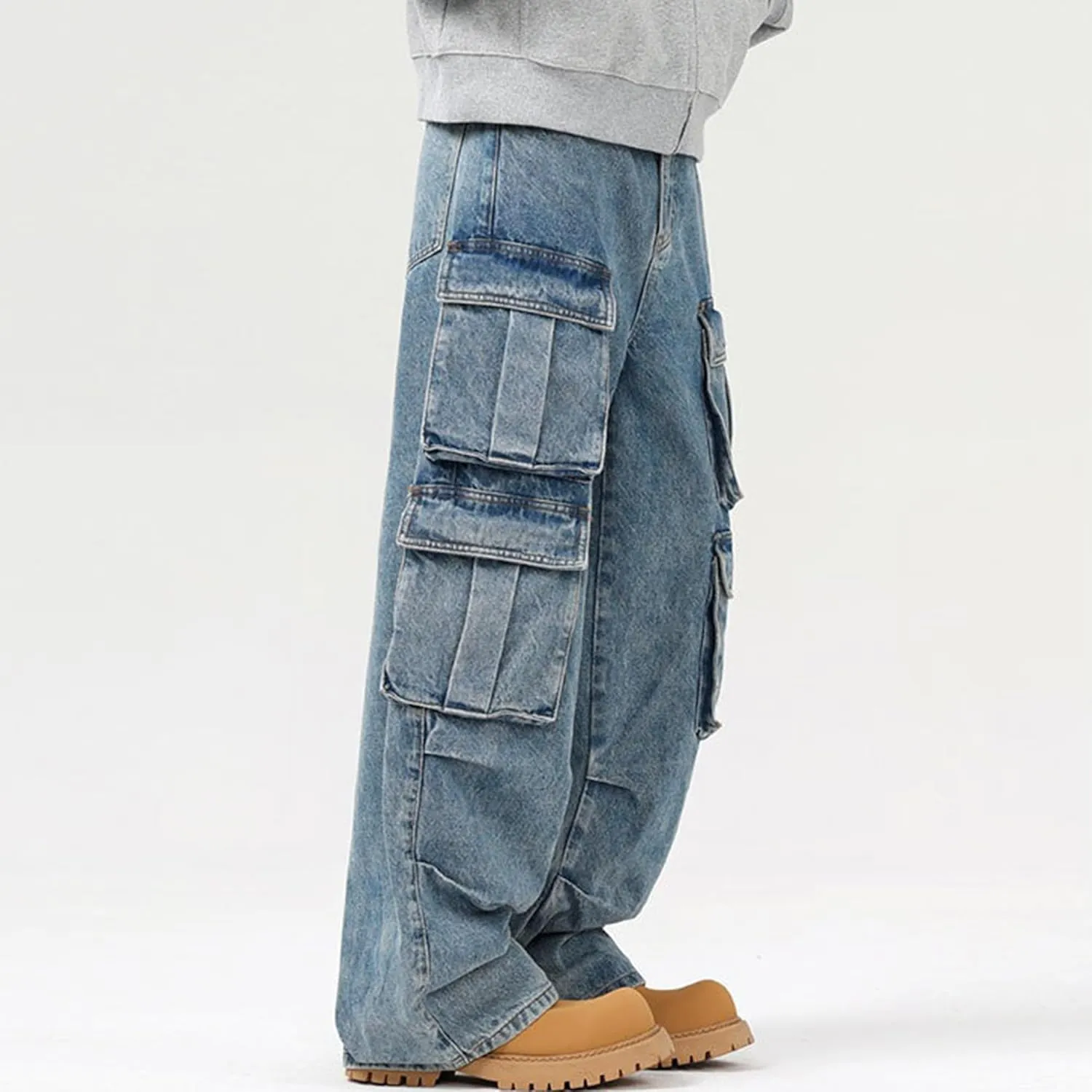 XYXIONGMAO Joggers Overalls Slacks Sweatpants Techwear Hip Hop Tactical Harem Cargo Pants Functional Streetwear Jeans for Men
