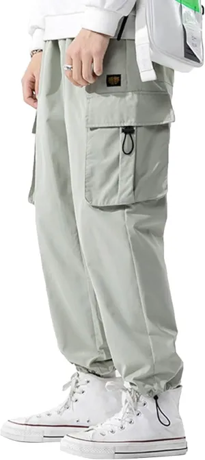 XYXIONGMAO Loose Casual Pants Multi-Pocket Sports Overalls Streetwear Tactical Cargo Hip Hop Techwear Harem Pants for Men