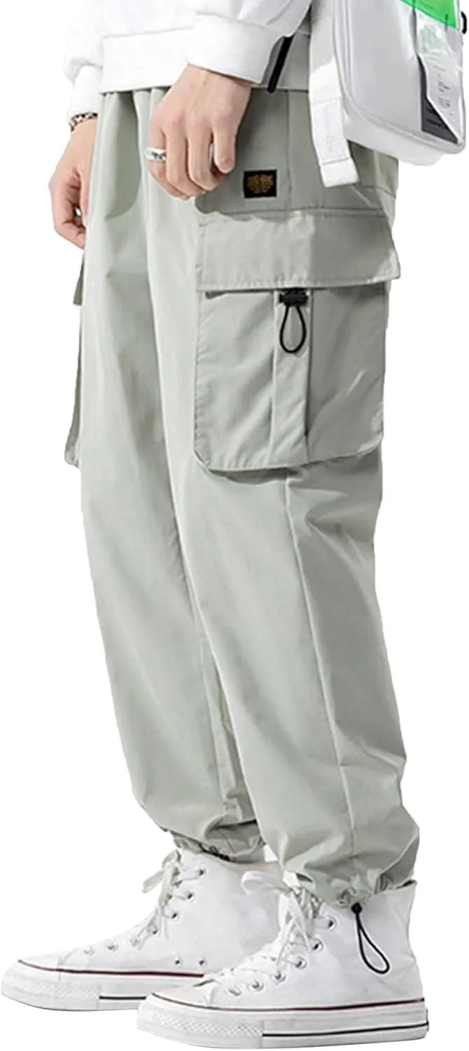 XYXIONGMAO Loose Casual Pants Multi-Pocket Sports Overalls Streetwear Tactical Cargo Hip Hop Techwear Harem Pants for Men