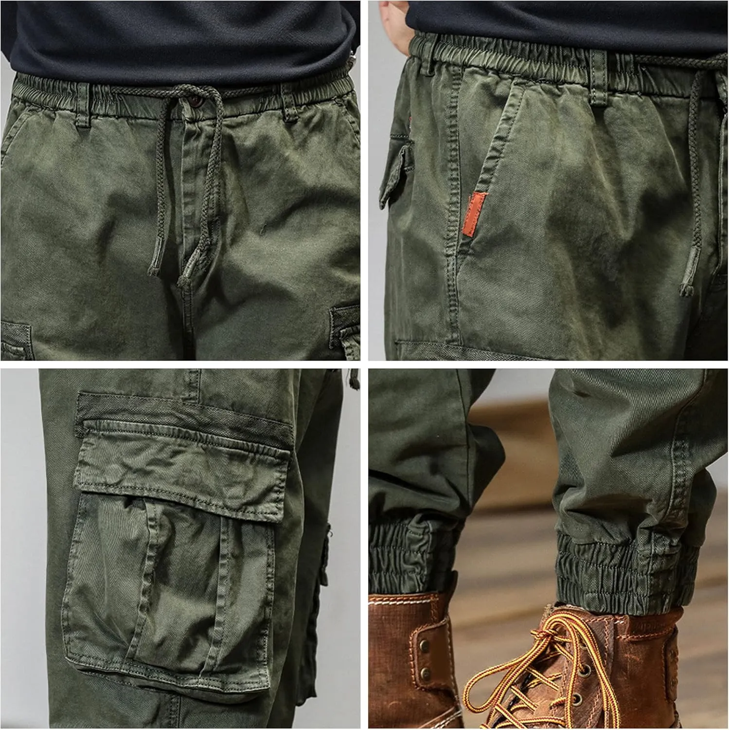 XYXIONGMAO Men's Functional Hip Hop Unisex Tactical Techwear Streetwear Cargo Pants Overalls Jogger Slacks Harem Sweatpants