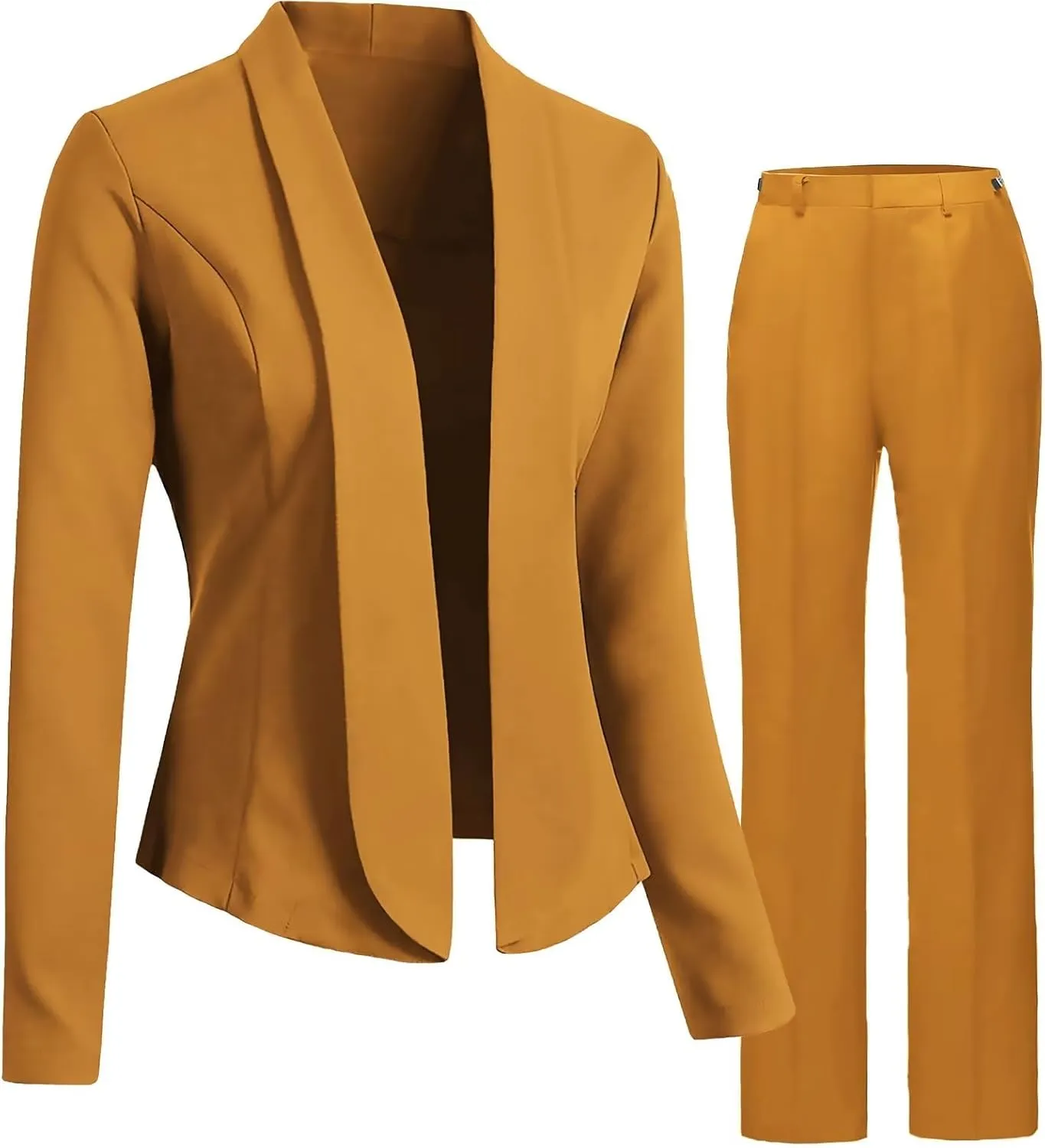 YUVUXE Women's Black Classic Fit Business Suit Jacket & Pant Set for Professional Women, Young Adults; SUIT